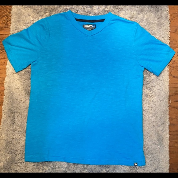 Blue tony hawk v neck T-shirt size M - Picture 3 of 4